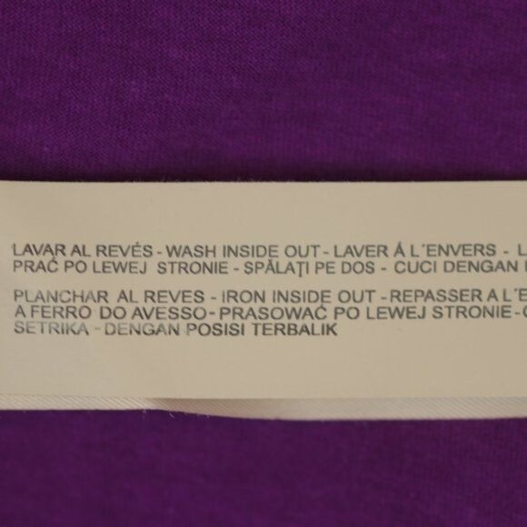 Massimo Dutti Women's Medium Purple V-Neck Tulip Hem Woven Tank Top - Picture 7 of 7